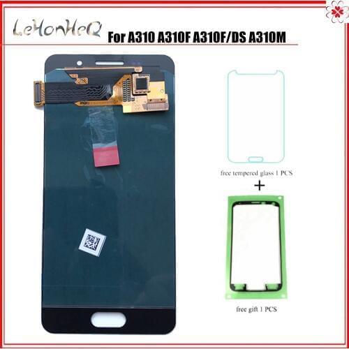 For Samsung Galaxy A3 2016 A310 A310F A310M A310Y LCD Display Touch Screen Digitizer Assembly For samsung A310 LCD
