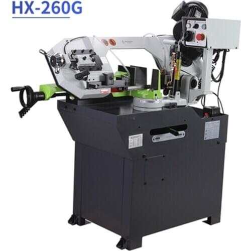 HX-260G Band Saw Machine Steel Cutting Machine Household Angle Bevel Cutting Heavy-duty High-power Profile Metal Square Tube