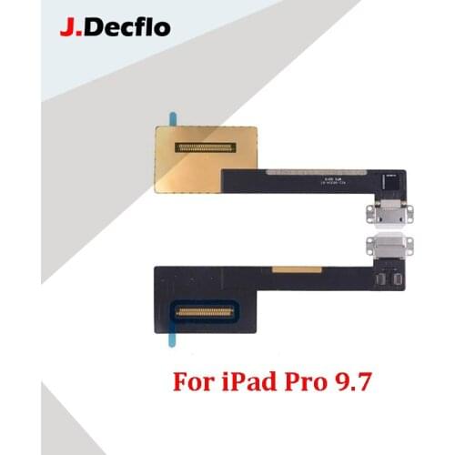 JDecflo Charging Port Flex Cables For iPad Pro 9.7 inch A1673 A1674 A1675 Repair Replacement Parts