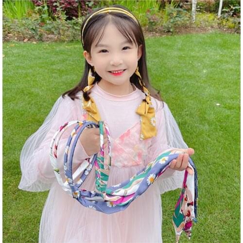 The new 2021 spread hair hoop ribbon broken hair headwear head hoop children Ms. Child baby princess hairpin hair accessories