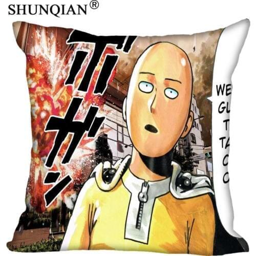 New One Punch Man Pillowcase Wedding Decorative Pillow Case Customize Gift For Pillow Cover 35X35cm,40X40cm(One Sides)