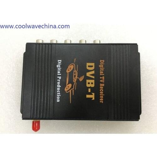 Wholesale! car tv receiver DVB-t Car DVB-T MPEG-4 HD tuner Digital TV BOX receiver box Single Antenna car tv receiver box