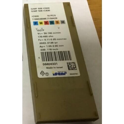 ORIGINAL 10PCS CARBIDE INSERT GIMF 508 IC830