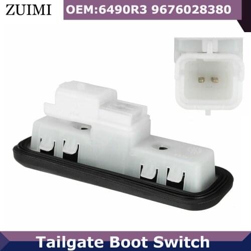 Rear Tailgate Boot Trunk Handle Lock Switch 6490R3 9676028380 For Citroen C2 For Citroen C4 Picasso Mk1 For Citroen C5 (X7)