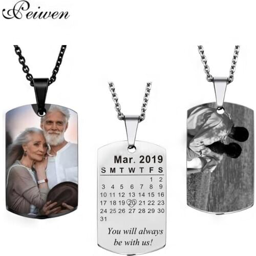 Personalized ashes urn Pendant Necklace Stainless Steel Custom Photo Lettering Necklaces Engrave Text Memorial Jewelry For Wemen