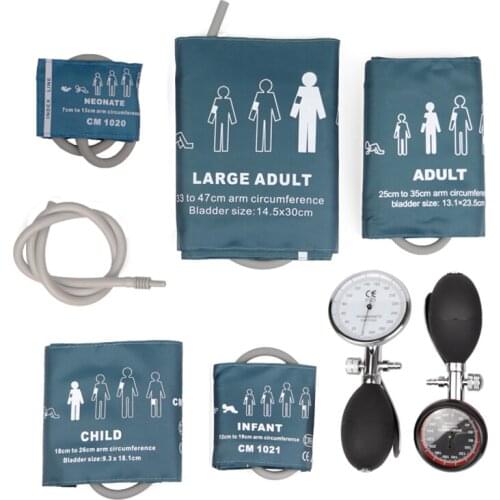 All Neonatal Infant Pediatric Child Adult Blood Pressure Monitor Meter BP Cuff Arm Accessory Aneroid Sphygmomanometer Dial Gauge