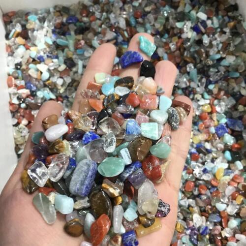 Natural Mixed mineral crystal polished gemstone gravel stones for decoration