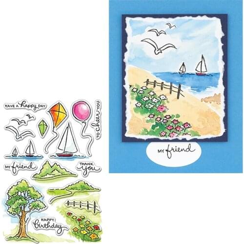 A Happy Day Scene Clear Stamps Scene Of Happy Day Kids Transparent Silicone Stamp 2020