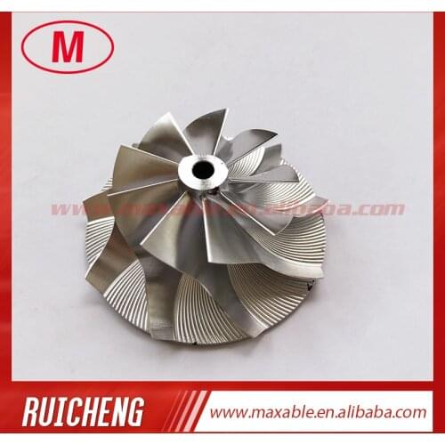 TD03 forward 35.53/50.96mm 9+0 blades high performance Turbo milling/aluminum 2618/billet compressor wheel