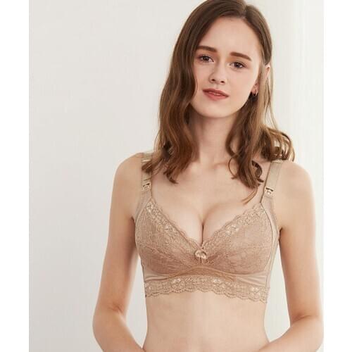 Breathable Cotton for women Maternity Nursing Bra Pregnancy Breast Feeding Underwear Bralette Adjusted bra lace sexy underwear