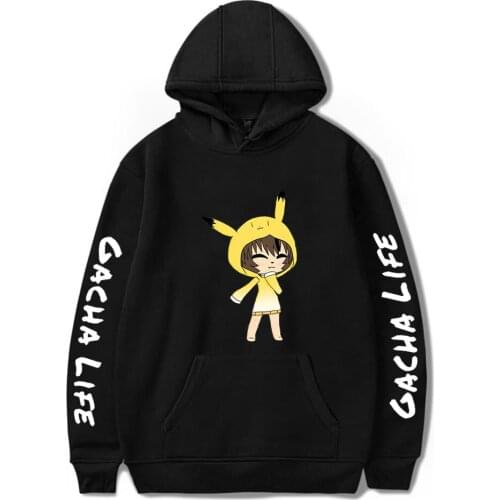 Gacha Life Hoodie Sweatshirt Men/womens Unisex Fashion Streetwear girls Long Sleeve Black hoodie Pullovers Oversized tops