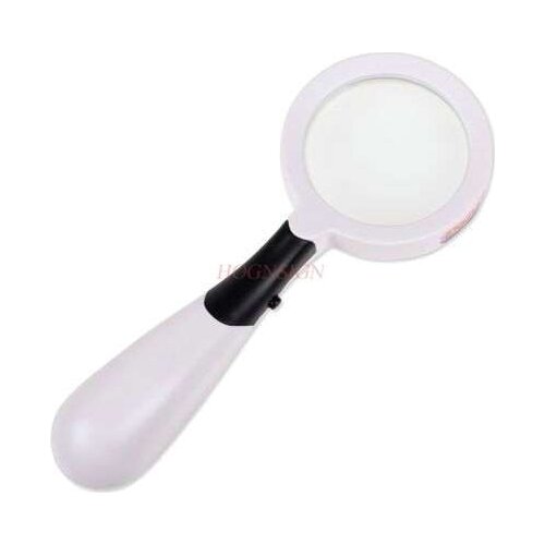 Magnifying equipment Handheld magnifying glass 10 times with light led amblyopia portable look flowers and insects see medicine