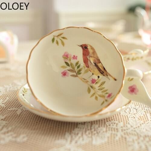 Japanese European Bone China Coffee Cup and Saucer Set Royal Luxury Handmade Porcelain Ceramic Tea Coffee Cup Traditional Teacup