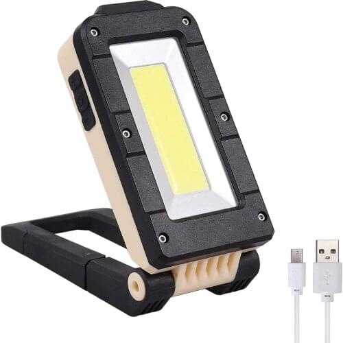 Yohencin Rechargeable USB COB Inspection Lamp Magnetic Portable with Magnetic Base and Hook Emergency Work Light