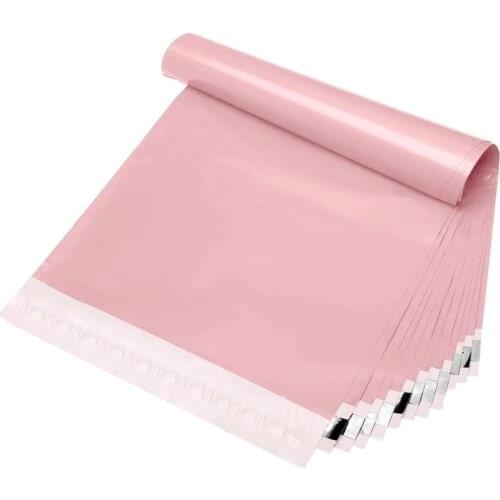 100pcs/lot light Pink Courier Bags Mailing Bags Shipping Self Seal Envelops Plastic Packaging Bag Bags For Packing envelope