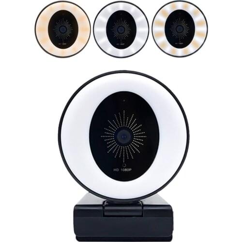 1080P Webcam Wide Angle Full HD Computer Camera With Built-in Mic For PC Computer Mac Laptop Desktop YouTube Webcamera