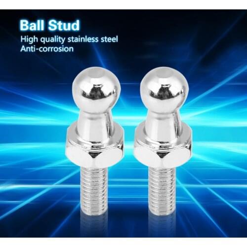 2 pcs Car Stainless Steel Ball Stud Bolt M6 for Gas Struts Ball Ended Bonnet Auto Accessories wheel nut