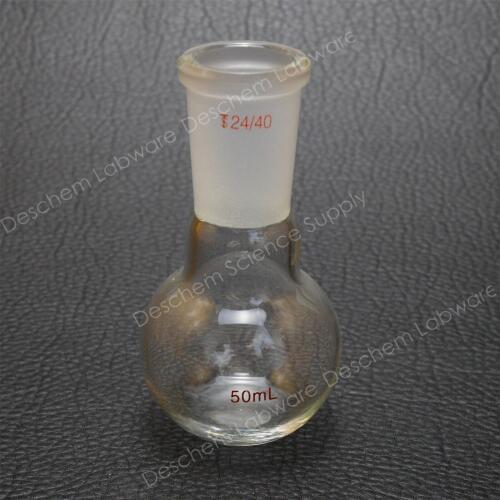 50ml,24/40,Single Neck,Flat Bottom Glass Flask,One-Neck,Lab Boliling Bottle