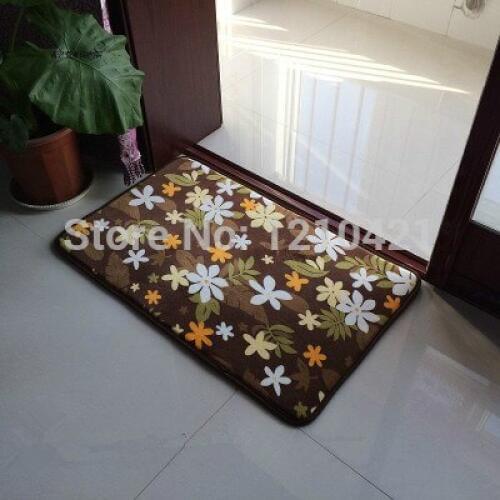 50pcs 40x60cm Machine washable and thicken antiskid bedroom door mat The kitchen toilet Water absorption mat living room carpet