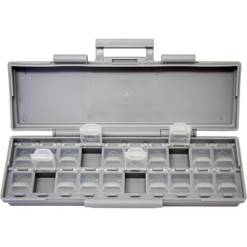 AideTek transparent box Organizer Craft Beads Storage Enclosure surface mount components assorted resistor capacitor BOXALL20