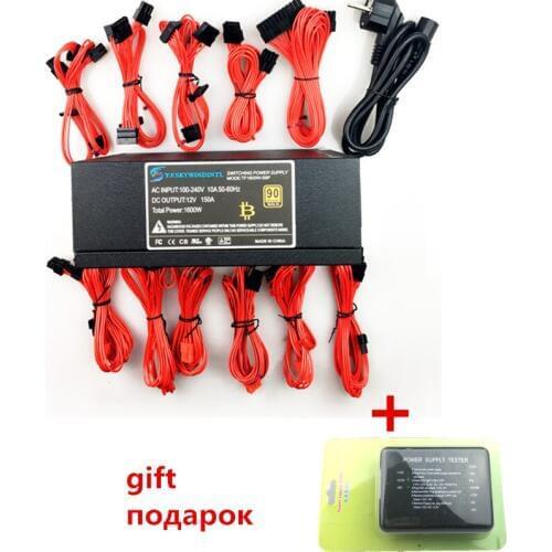 T.F.SKYWINDINTL 1600w Power Supply Bitmain Power Supply 1600W psu antminer 1600W Modular Power Supply PC ATX Power Mining PC