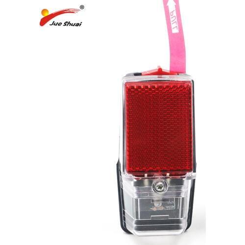 Good Leds Battery Fender Bike Light Mount on the Mudguard Red Plastic Safe Warning Bicycle Taillight Bike Rear Light Flashlight