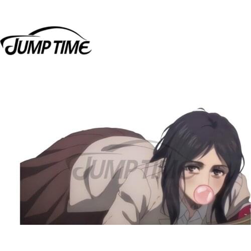 JumpTime 13 x 6.2cm Bubble Pieck Finger Laptop Car Stickers Air Conditioner Decal Windshield Laptop Scratch-proof Graphics