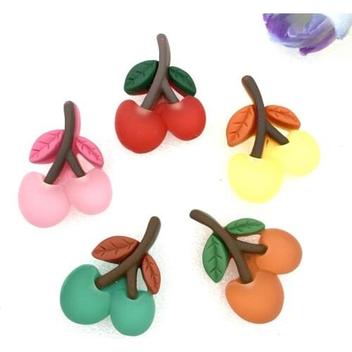 10pcs Kawaii resin Mixed cherry Flatback Cabochon DIY Decorative Craft Scrapbooking Accesssory B88