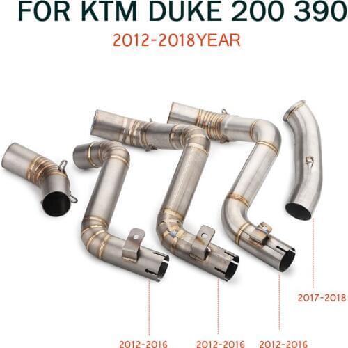 KTM Duke 125 Duke 200 Duke 390 Slip-On Motorcycle Muffler Exhaust Pipe with sc Laser Marking DB Killer For 2012-2018 year