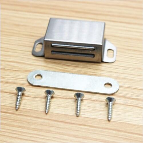Stainless Steel Magnetic Door Catch, Heavy Duty Magnet Latch Cabinet Catches for Cabinets Shutter Closet Furniture Door