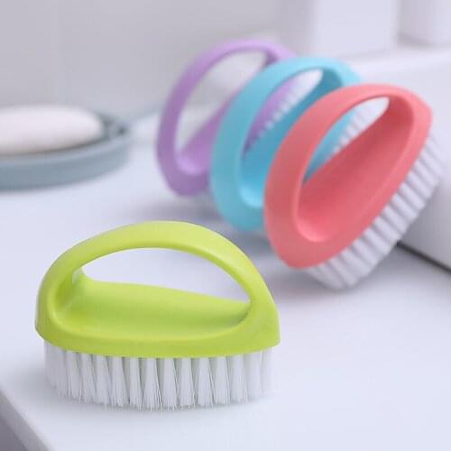Multifunction Cleaning Brush Bathtub Brush Plastic Tape Handle Bathroom Cleaning Laundry Shoe Washing Brush Laundry Shoe Brush
