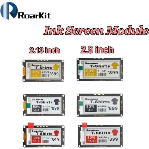 2.13" 2.13 2.9" 2.9 Inch Epaper Module E-paper E-Ink EInk Display Screen SPI Support For Arduino UNO STM32 Raspberry PI ESP32