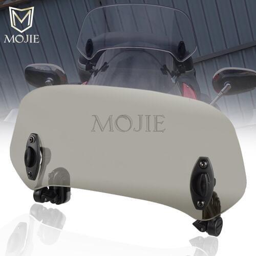 Motorcycle Windshield Extension Spoiler Windscreen Air Deflector For YAMAHA DT 80 125 R RL RE LC RR FZ1 FAZER/GT 600 FZ6S/FZ6N