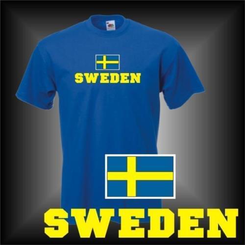2019 Fashion O-Neck Men T-shirt SCHWEDEN (Sweden) T-Shirt, S M L XL XXL (WMS02-55)