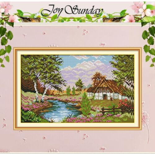 The Scenery of Countryside (1) Counted Cross Stitch 11CT 14CT Cross Stitch Set Wholesale Cross-stitch Kits Embroidery Needlework