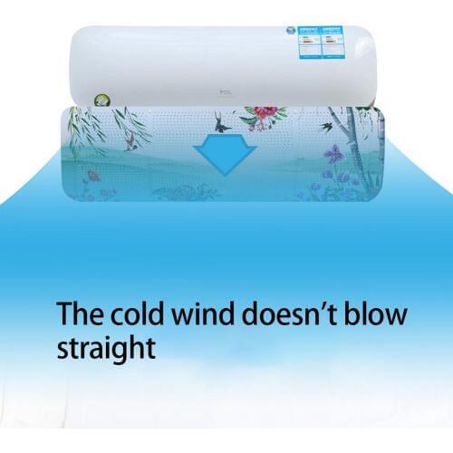 New 1Pc Stylish Pattern Adjustable Angle Air Conditioner Hanging Cold Wind Shield Cover Deflector Baffle Board Easy to Install