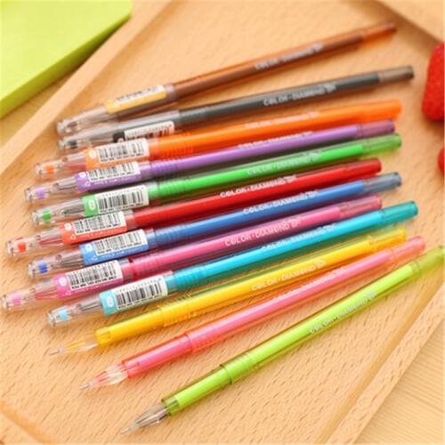 DL The New South Korean stationery features fresh candy cute color 12 color pen pen creative rock drill learning stationery