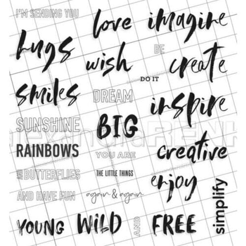 Hugs stamp Clear Stamp for Scrapbooking Transparent Silicone Rubber DIY Photo Album Decor 593