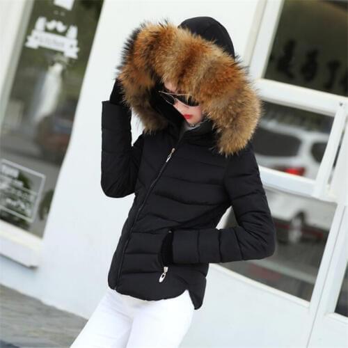 Parka women 2019 plus size womens winter jacket Artificial large fur collar female jacket cotton-padded outerwear coat mujer
