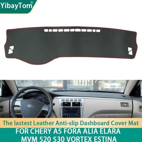 Durable PU Leather Dashboard Anit-slip Anti-UV Cover Protective mat For Chery A5 Fora Alia Elara MVM 520 530 Vortex Estina