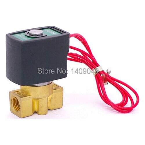 PU-M03 leaded type DC12V Two-port two-position direct acting NC brass G1/8" hot water solenoid valve FKM Seal orifice 2.5mm