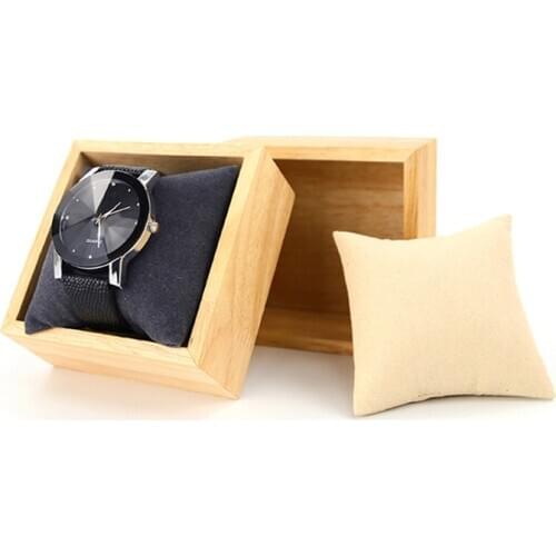 Luxury Wooden Watch Organizer Box Square Travel Bracelet Watches Jewelry Display Durable Packaging Gift Case