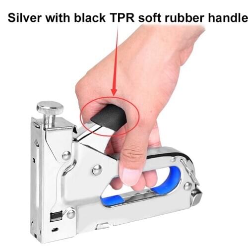 Staple Gun 3 in 1 DIY Home Decoration Furniture Stapler Manual Nail Gun with 1000 Staples Nailer