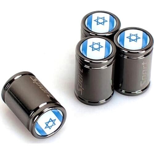 Sport Copper Auto Car Tire Wheel Valve Dust Caps Cover For Infiniti Q50 FX35 FX FX37 G37 G35 QX70 G35 With Israel Flag