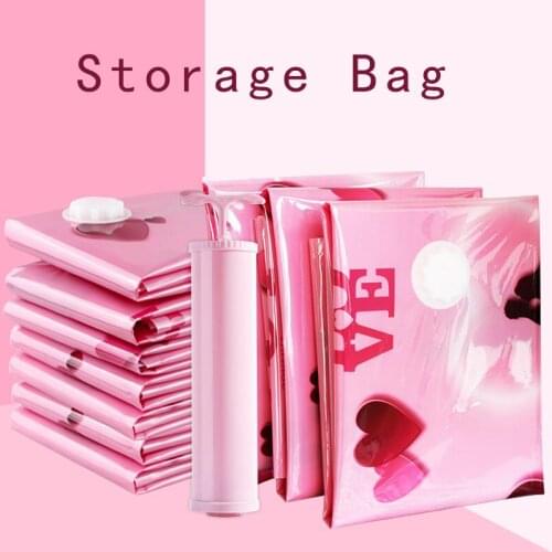 Vacuum compression bag clothing quilt vacuum bag storage bag travel clothes quilt storage hand roll bag suction Home Tool