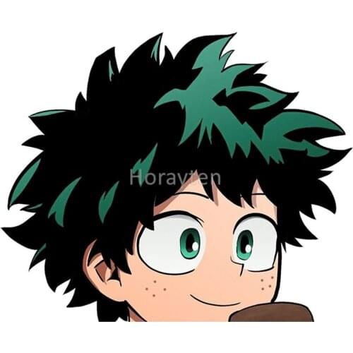 Car Styling Vinyl Stickers for My Hero Academia Midoriya Izuku Character Anime Graphics Motor Bikes Keyboard Decal