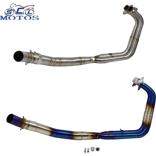 51mm Motorcycle Racing Exhaust Full Systems Front Link Pipe Slip-on Exhaust Z400 ninja400 motorcycle exhaust system