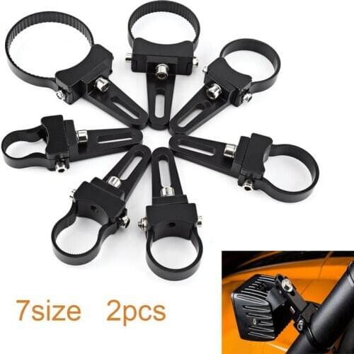 1 Pair 1"-3" Aluminum Tube Bull/Roll Bar Mount Bracket Clamps Holder LED Car Truck Off Road Work Light