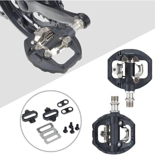 2021 Mountain 1 pair Bike Pedals with Cleats Self-Locking Mountain Clipless Pedals Mountain Bike Parts педали для велосипеда