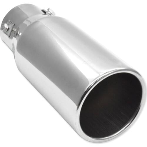 1 Pcs Universal Stainess Steel Exhaust Pipe Muffler Tips Car Exhaust Tip For All Car Accessories 68MM Nozzle Tailpipe